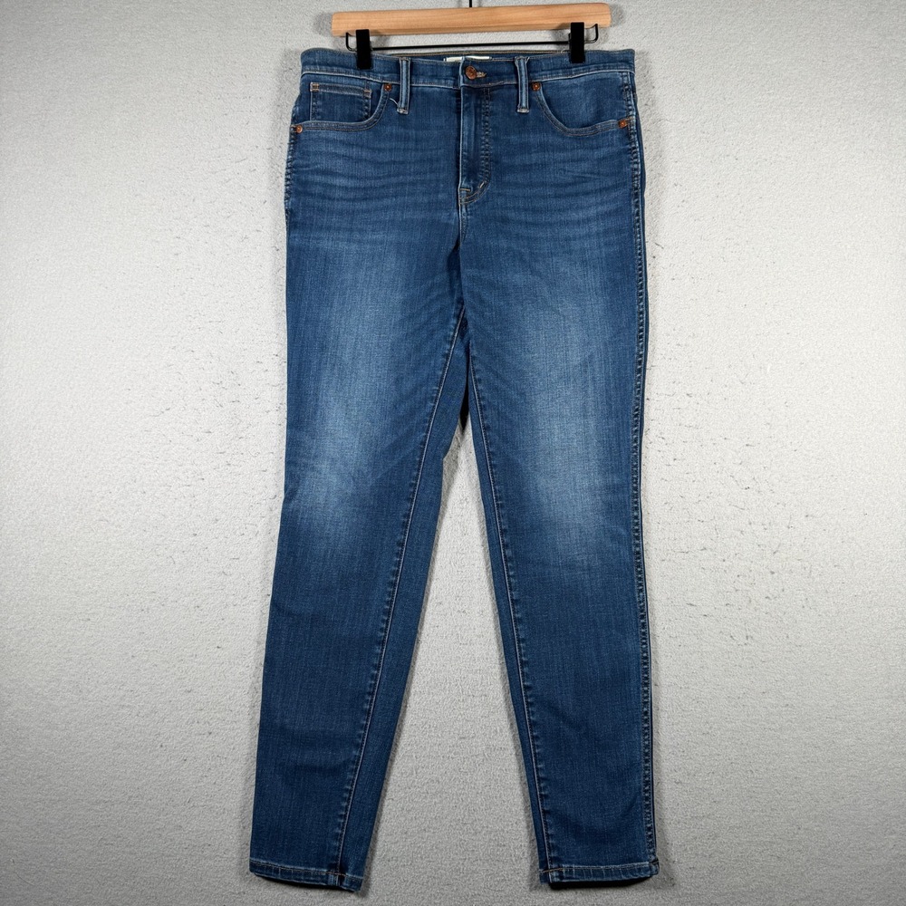 Madewell 10 High-Rise Skinny Jeans Blue‎ Medium Wash Tencel Blend Size 31
